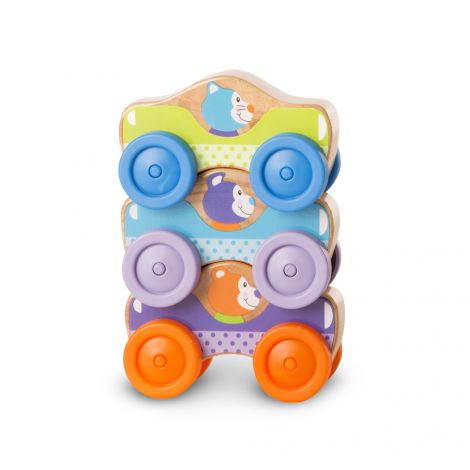 Masinute de stivuit Melissa & Doug cu animale