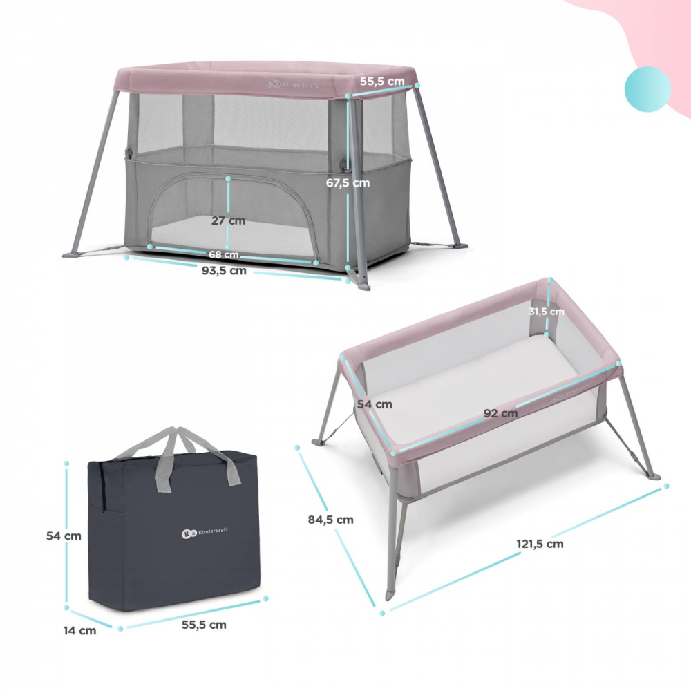 Patut Travel Kinderkraft Movi Pink 2-in-1 - imagine 7