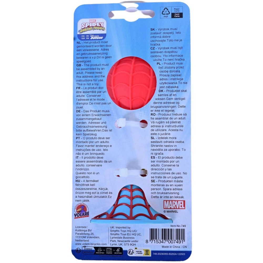 Claxon Trompă Volare Spidey pentru Bicicletă - imagine 2