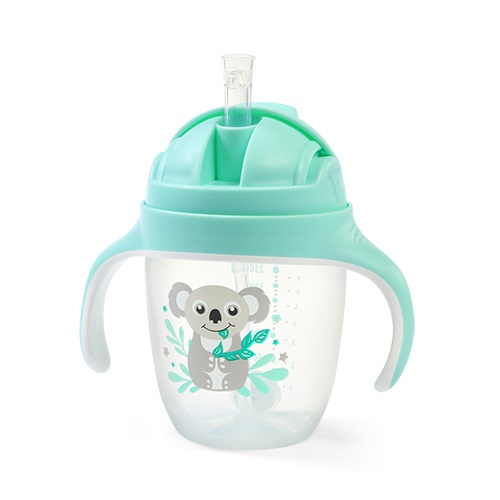 Cana cu pai Babyono 240 ml Verde - imagine 7