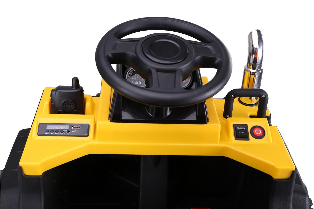 Masinuta Electrica Basculanta Galben | Autokids - imagine 4