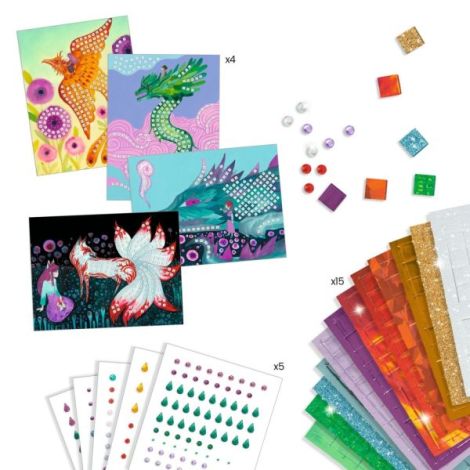 Djeco Mozaic Creaturi Mitice - Joc Creativ - imagine 2