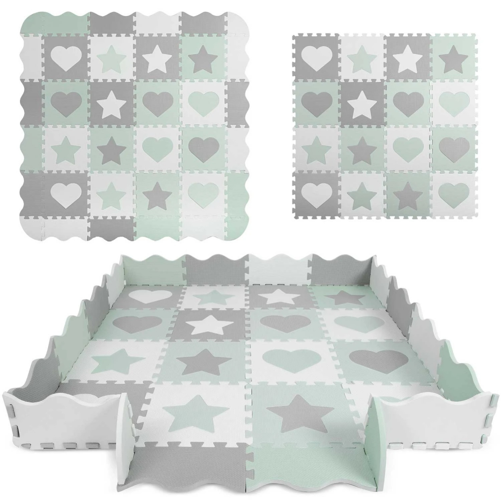 Covoras Puzzle Ricokids EVA 151x151 cm GriMenta - imagine 2