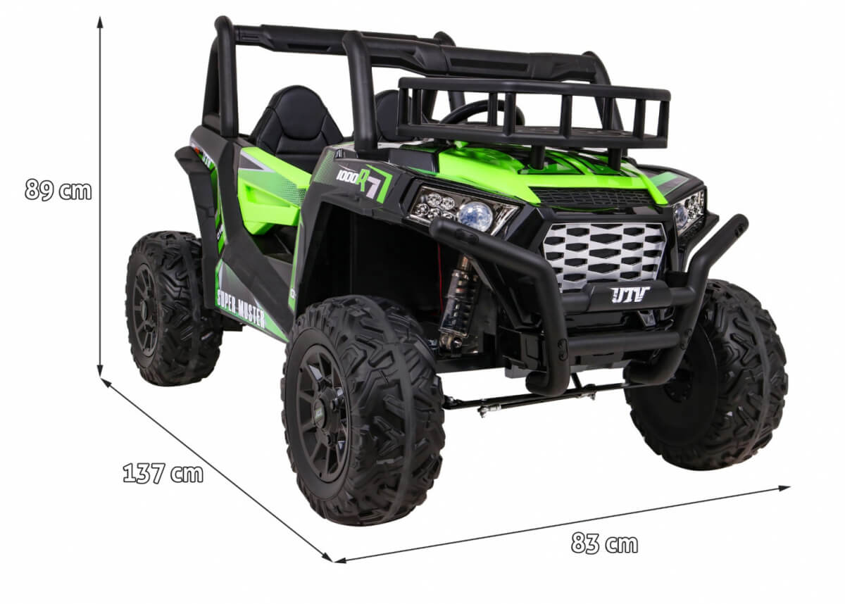 Buggy UTV 24V 2 Locuri 400W Verde Autokids - imagine 2