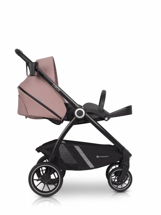 Carucior 2in1 Euro-Cart Crox Reversibil Rose