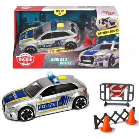 Dickie Toys Audi RS3 Politie 1:32 cu Lumini - imagine 6