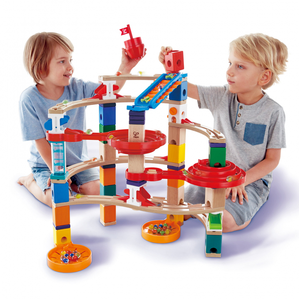 Hape Quadrilla Super Spirala Circuit Bile 129 Piese