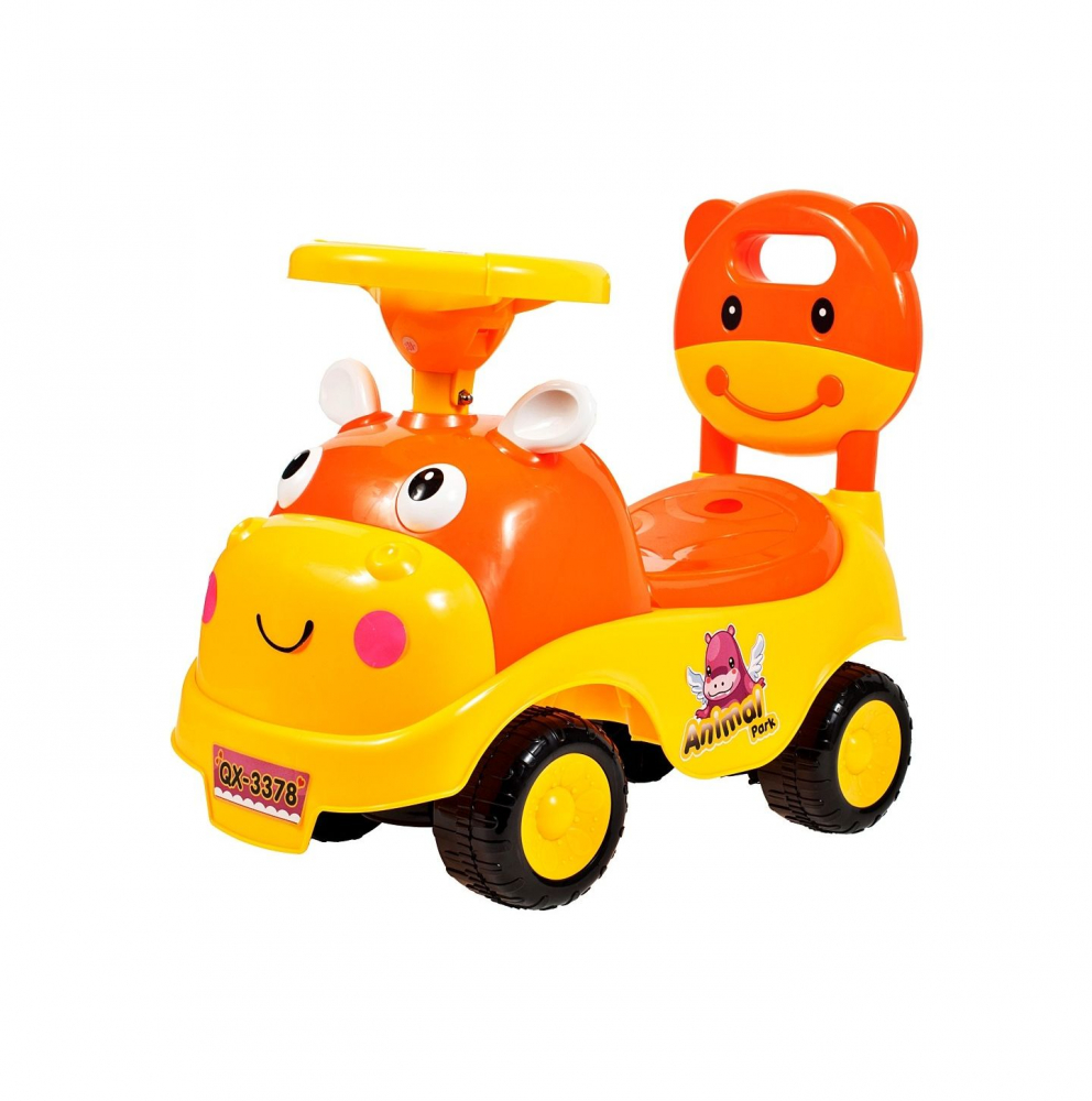 Ride-On MalPlay Hipcio Walker Orange, cu spătar - imagine 4