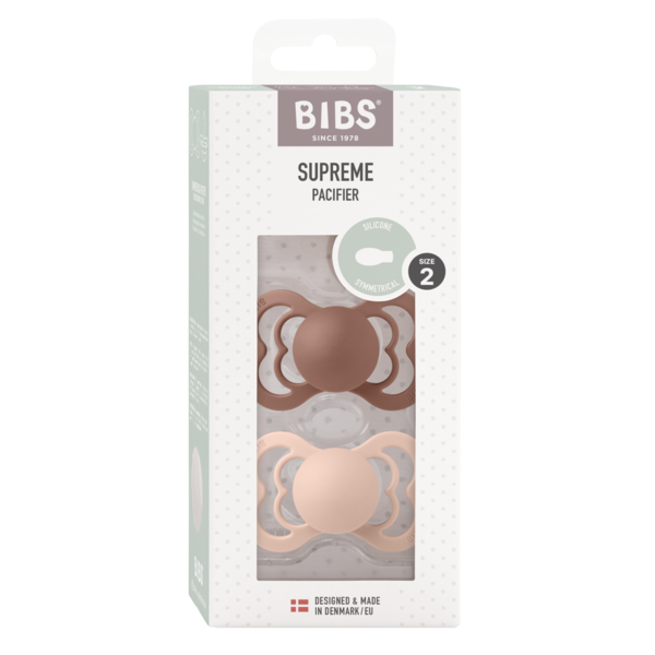 Set 2 Suzete Bibs Supreme Silicon, 6 luni+