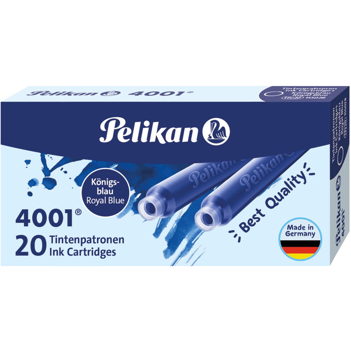 Set 20 Patroane Pelikan 4001 Albastru Royal