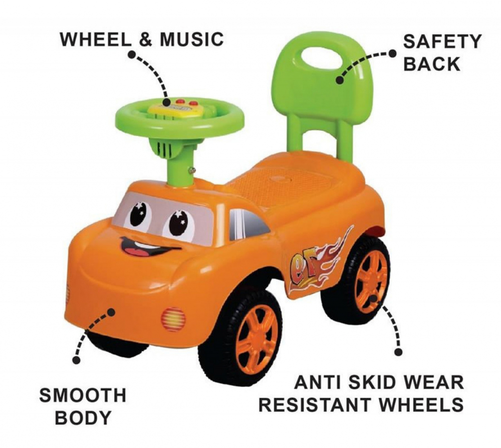 Novokids Dream Car - Masinuta fara pedale portocaliu - imagine 3
