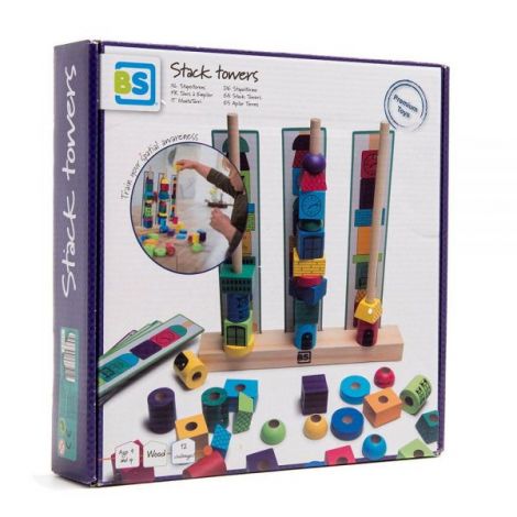 Stack Towers Bs Toys - Joc indemanare si creativitate - imagine 5