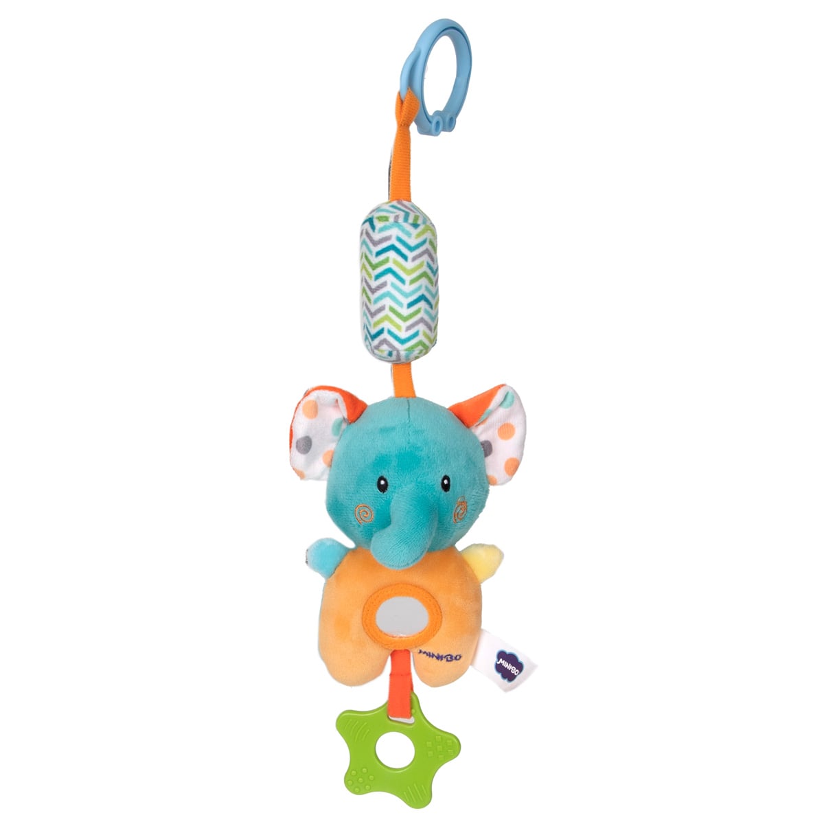 Zornaitoare Minibo Elefantel cu Accesoriu Dentitie