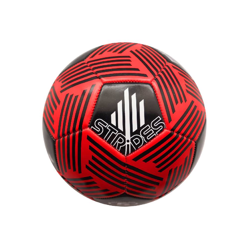 Minge Fotbal Mandelli Stripes Rosu, Marime 5