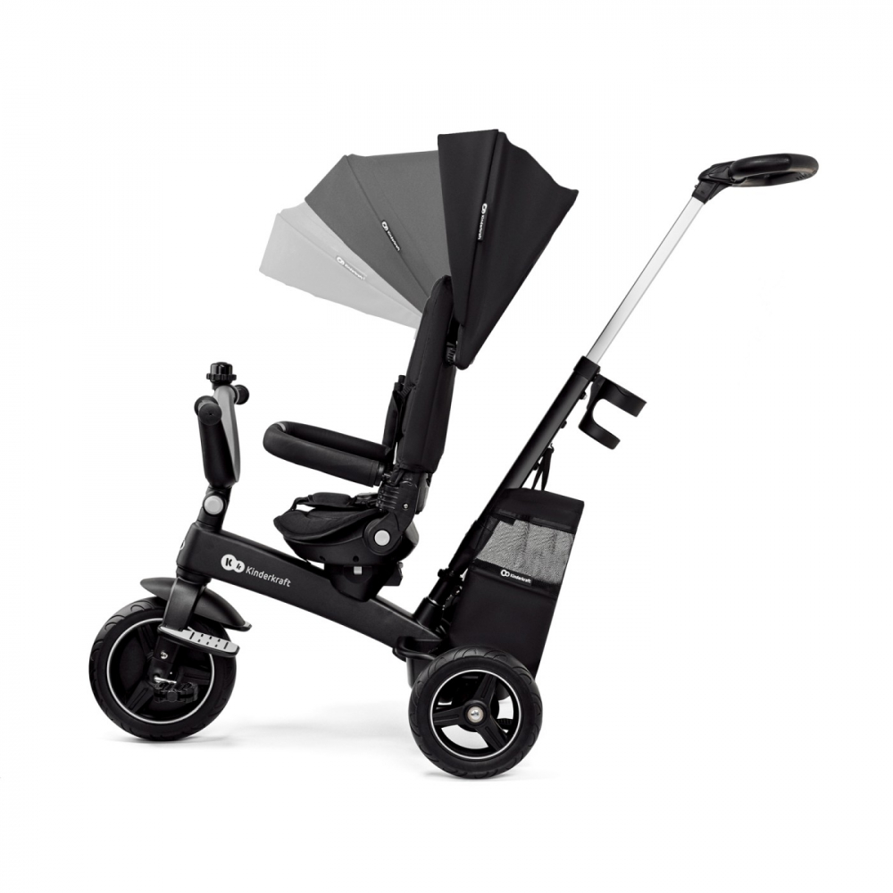Tricicleta Kinderkraft Easytwist Black, de la 9 luni - imagine 5