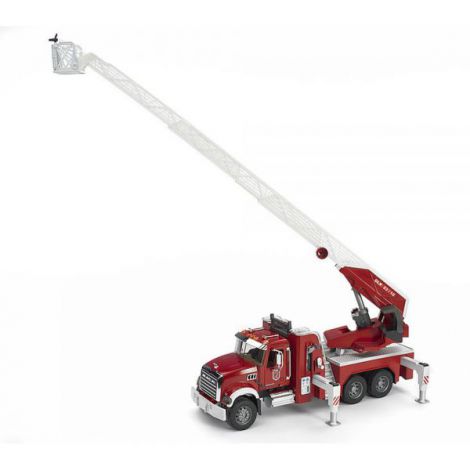 Bruder Camion Pompieri Mack Granite cu Scară - imagine 10
