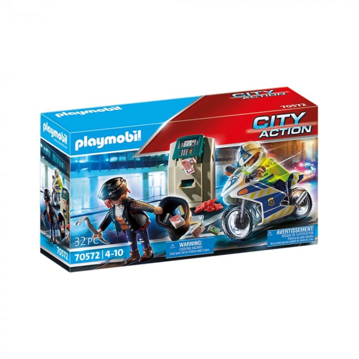 Urmărirea Hotului de Bănci Playmobil - Acțiune și Aventură