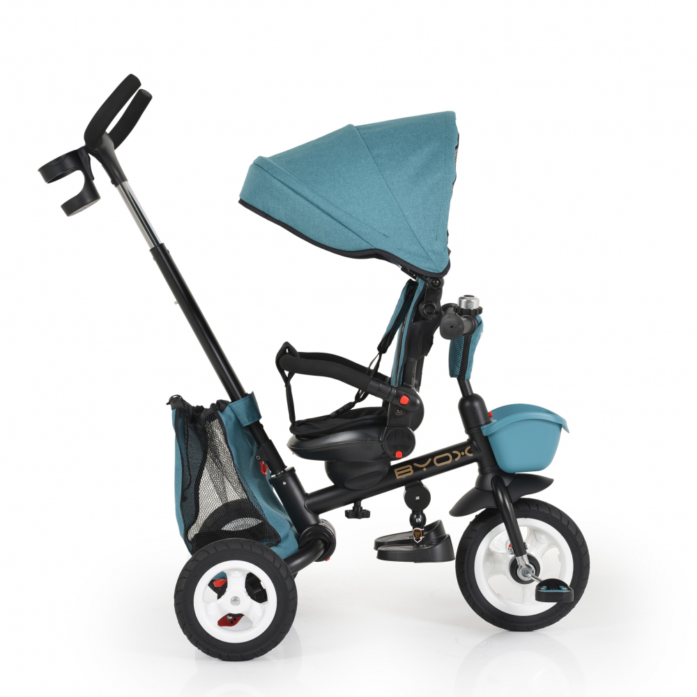 Tricicleta Byox Flexy Lux Turquoise, Pliabila - imagine 6