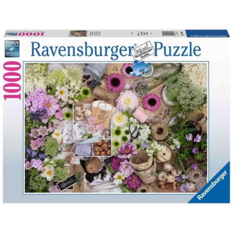 Puzzle Flori 1000 Piese Ravensburger | Relaxare - imagine 2