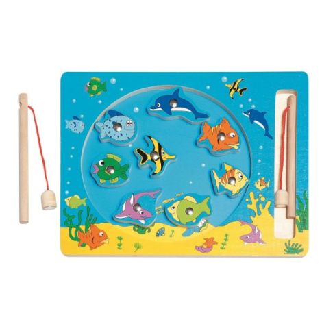 Joc Pescuit Magnetic Woodyland | Jucarie Lemn Educativ