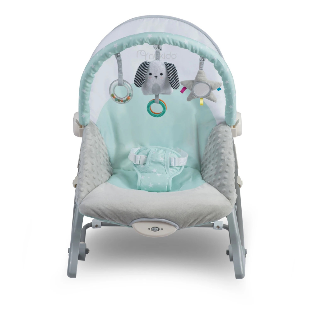 Balansoar Nukido Panda Mint cu vibrații - imagine 6