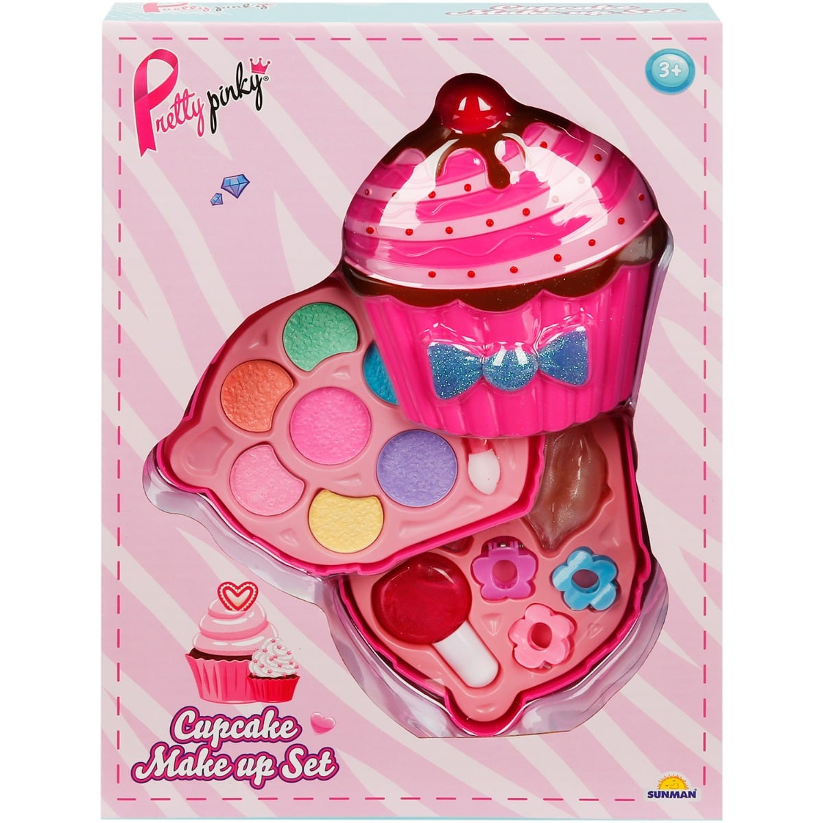 Set Machiaj Pretty Pinky Cupcake 2 Nivele