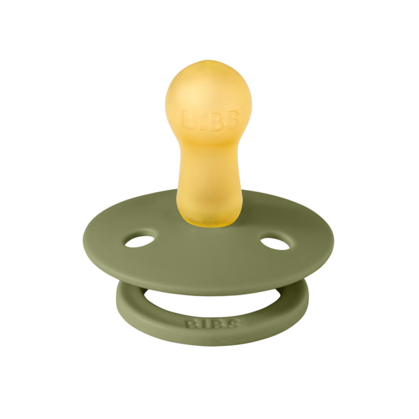Suzeta Bibs Colour Latex, Tetină Rotundă, Olive