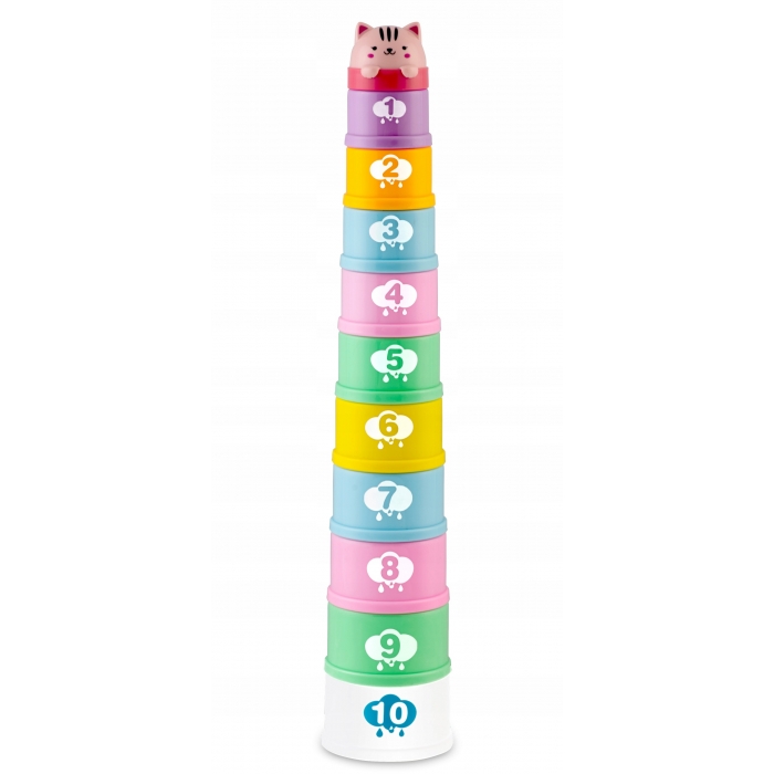 Set Cupe Baie Ricokids Montessori, Cifre Stivuit