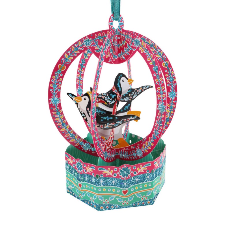 Ornament Crăciun Santoro Pinguni