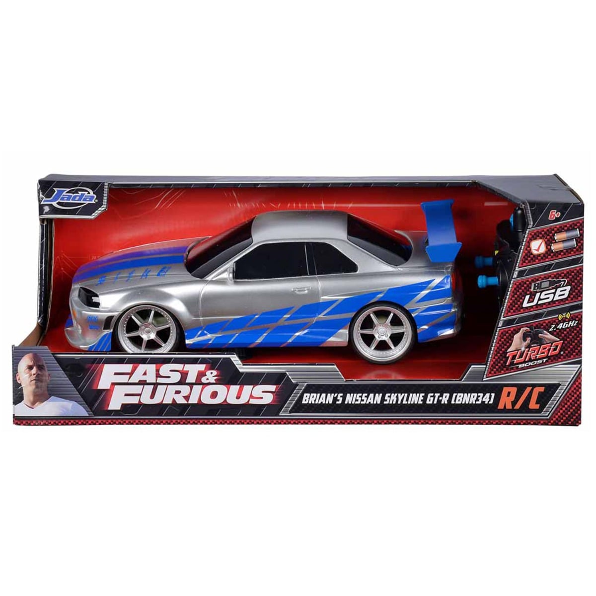 Masina RC Jada Nissan Skyline GTR 1:16