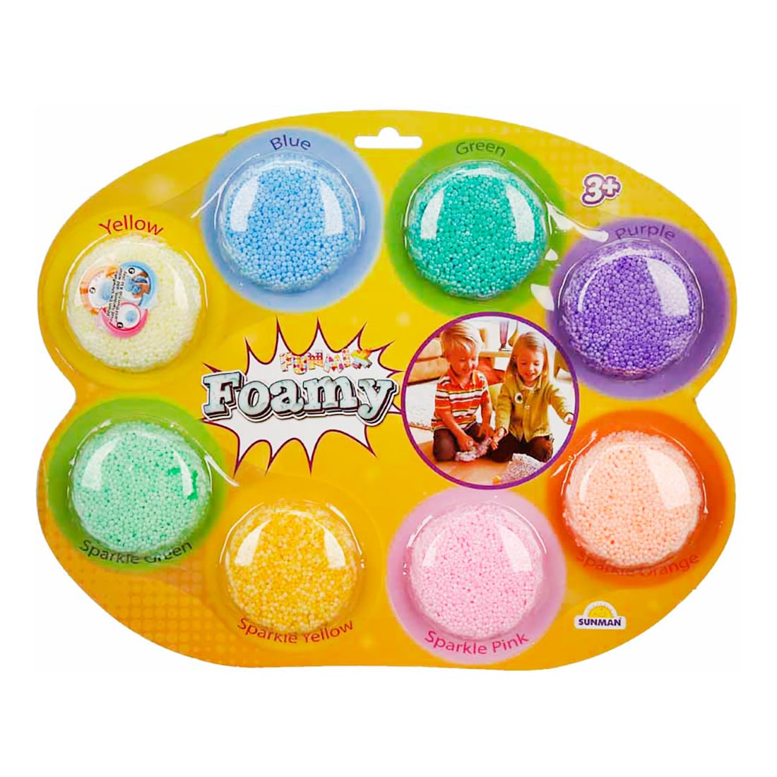 Set Slime Foamy Funmix, 8 Culori, Sunman