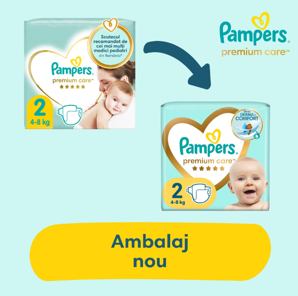 Pampers Premium Care Marimea 2, 4-8 kg, 46 buc - imagine 4