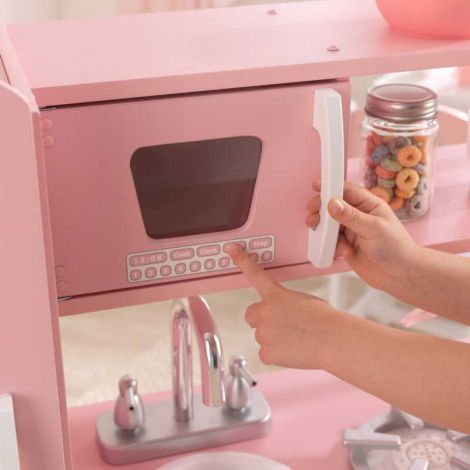 Bucătărie de Joacă Kidkraft Vintage Roze din Lemn - imagine 3