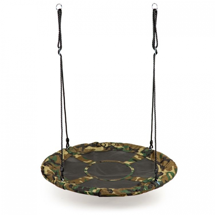 Leagan Ecotoys cuib barza 100cm camuflaj - imagine 4