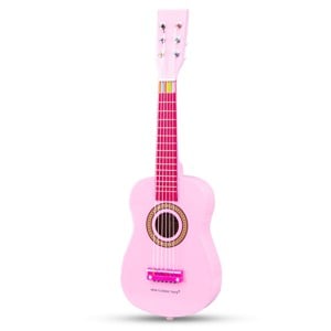Chitara Roz Lemn New Classic Toys pentru Copii