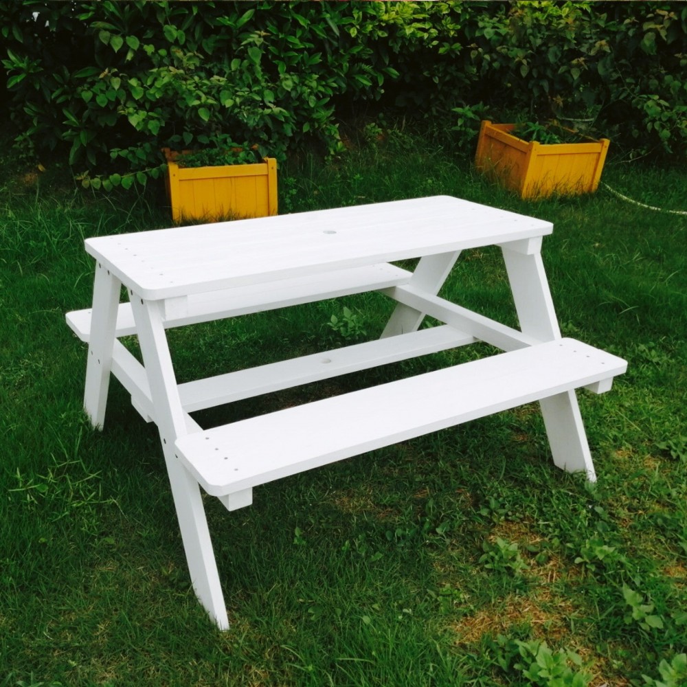 Set masuta gradina Ginger Home cu bancute si umbrela - imagine 6