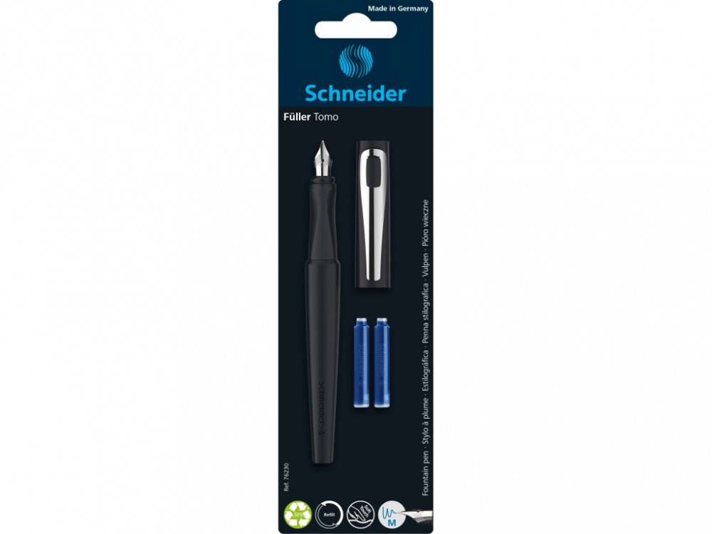 Stilou Schneider Tomo cu 2 rezerve, ergonomic