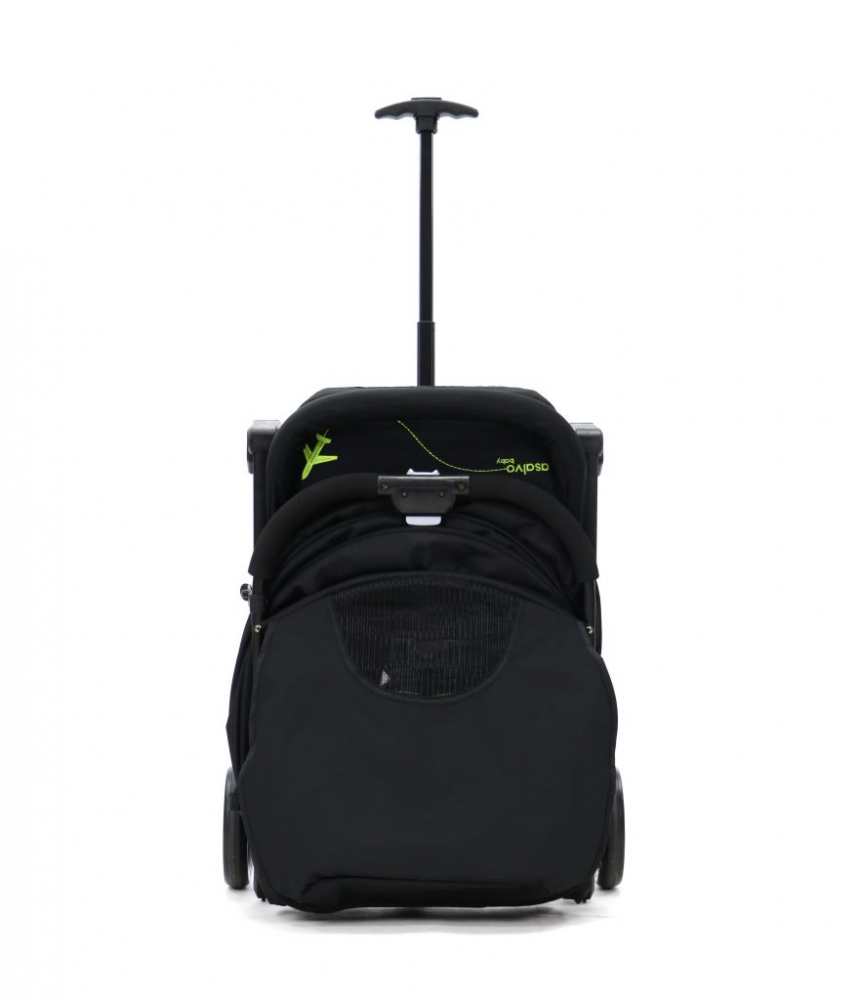 Carucior Asalvo Sport Pliabil, Usor, Negru-Verde - imagine 6