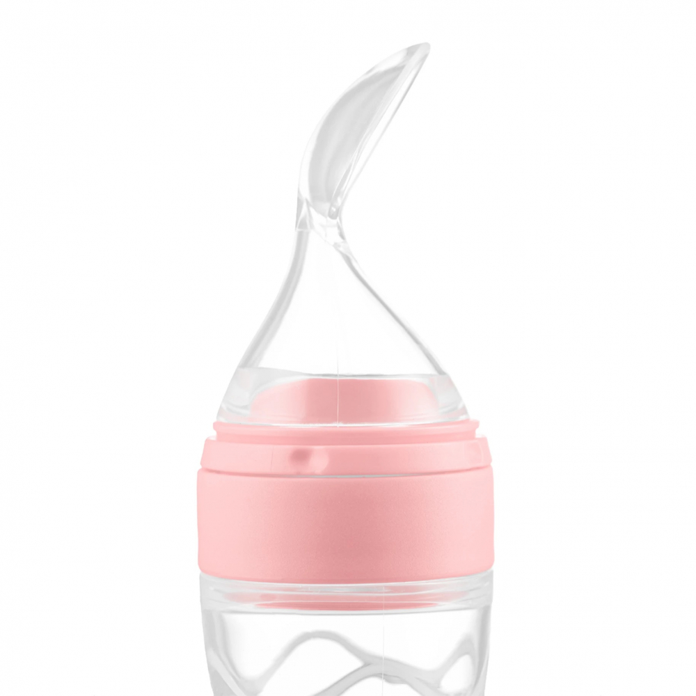 Lingurita Kidnort Silicon 90ml Roz - imagine 2