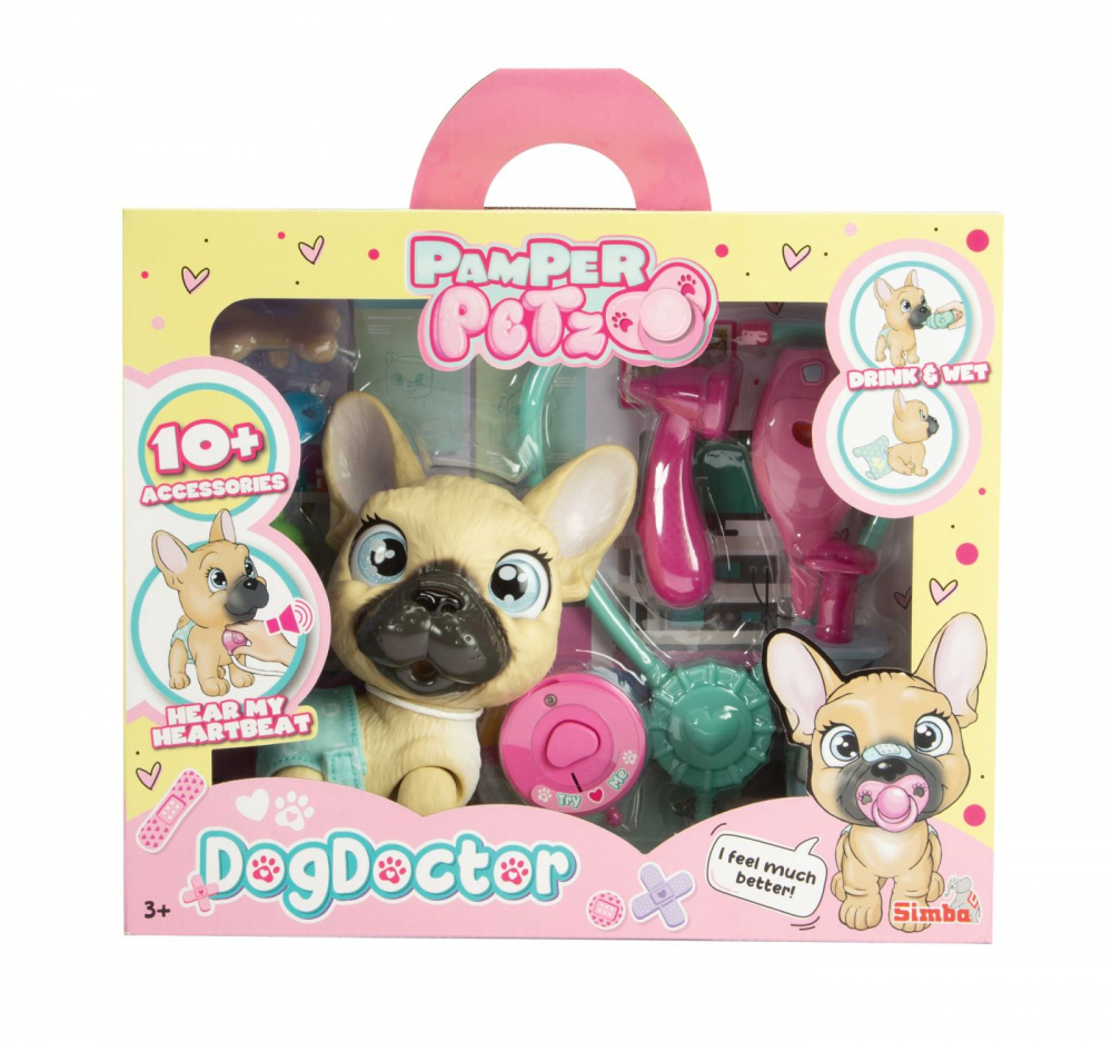 Set Jucărie Pamper Petz Cățeluș la Doctor Simba