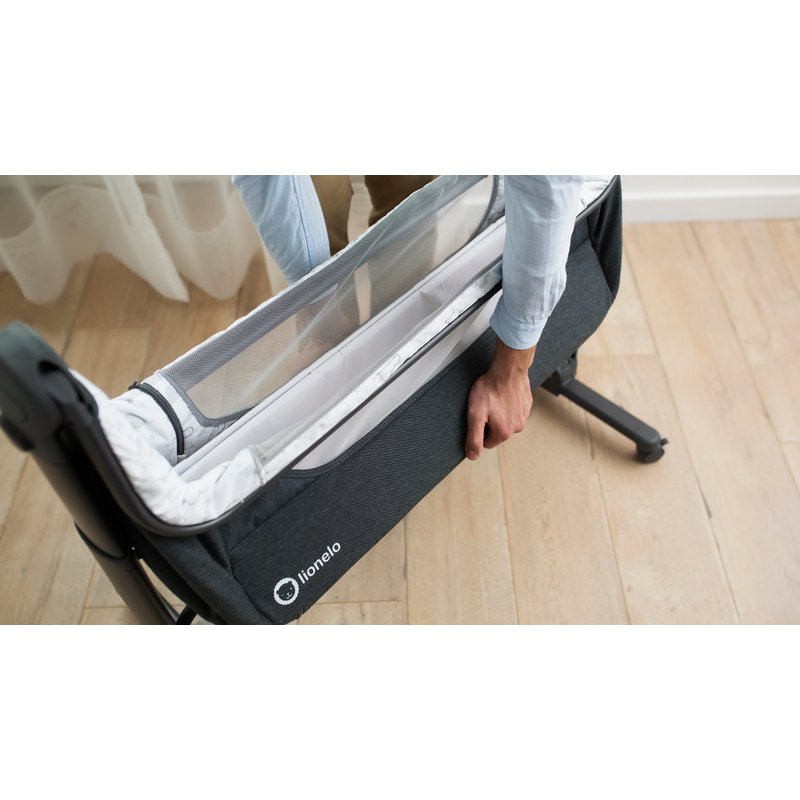 Patut Co-Sleeper Lionelo Timon 3in1 Pliabil Gri - imagine 6