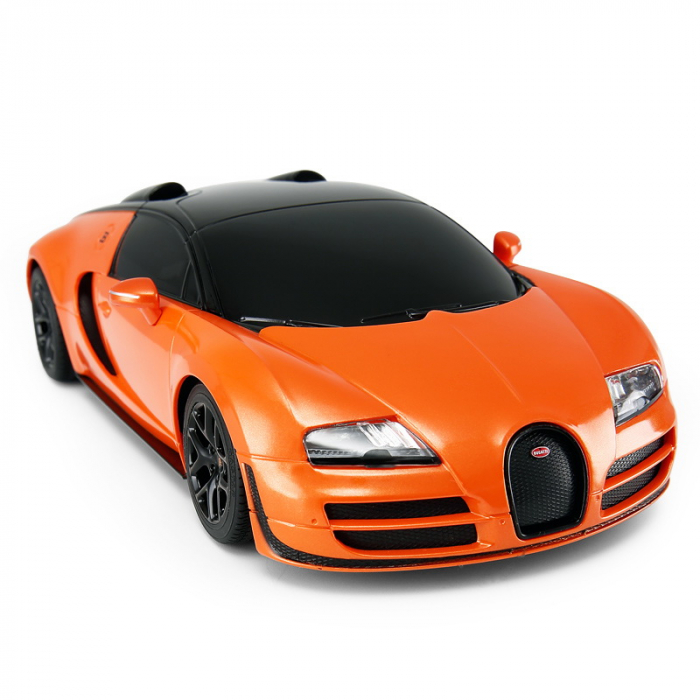 Masina RC Bugatti Rastar 1:24 Portocaliu