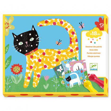 Djeco Bebe deseneaza cu buline | Set creativ +18 luni