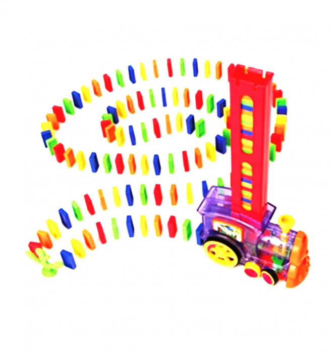 Locomotiva Domino Krista, Jucarie Electrica 80 Piese
