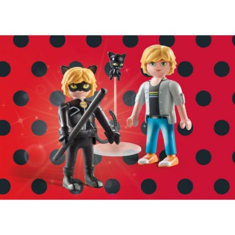 Playmobil Adrien și Cat Noir Miraculous - imagine 3