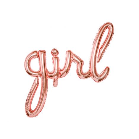 Balon Folie Girl Rose Gold Party Deco - Eleganță