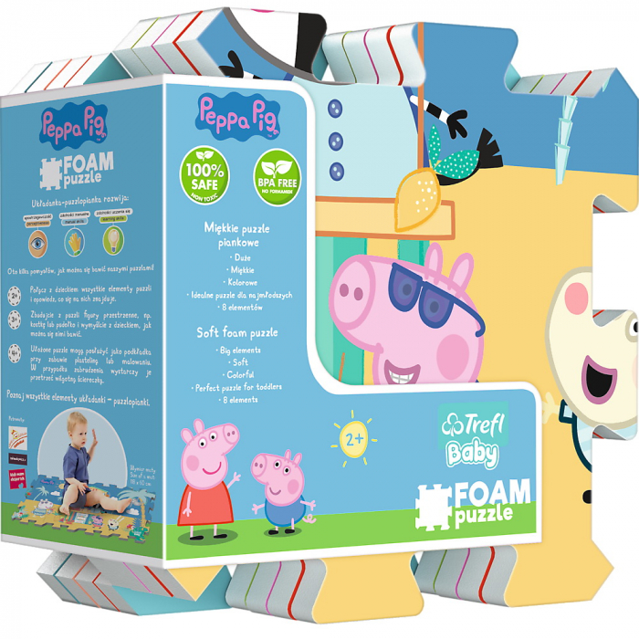 Puzzle Podea Spuma Peppa Pig Trefl