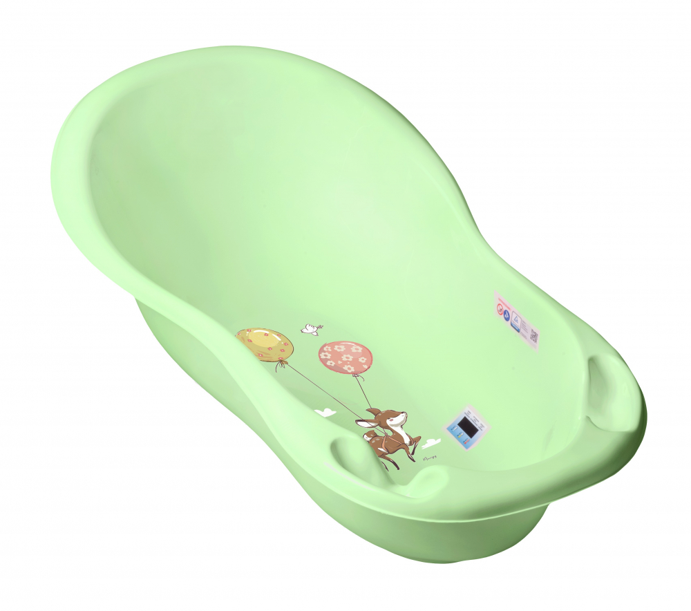 Cadita Tega Baby Forest cu senzor temperatura Verde