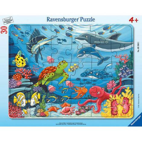 Puzzle Ravensburger Rama Animale Marine, 30 Piese