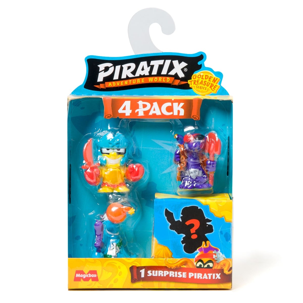 Set 4 Figurine Piratix Golden Treasure